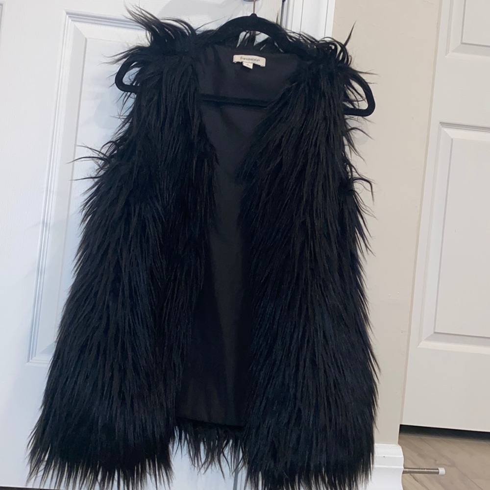 Faux fur vest